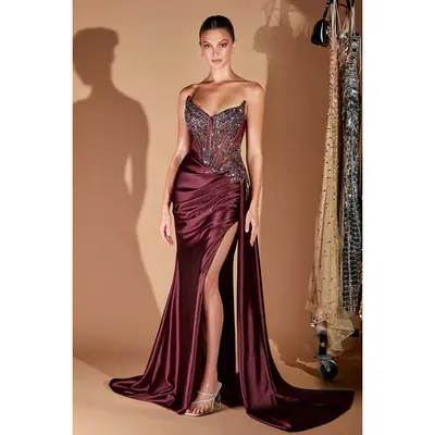 eliza j blue maxi dress Eliza J Printed Metallic Gown – Bluefly