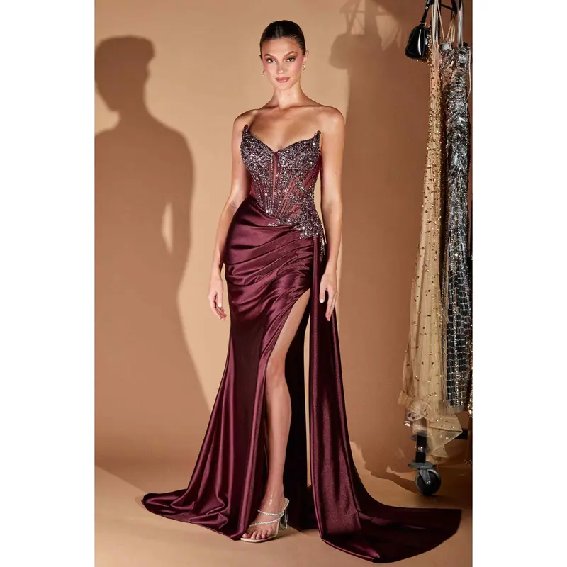 Ladivine CDS439 Women's Sleeveless Formal Prom Gown - Glitter Satin Fabric, Boned Bodice, Soft Spaghetti Straps, Pleated Lace Accents, Silver & Emerald Hues, Leg-Hugging Fit, Back Zipper, Feminine Formal Wear - TikTok Ladivine CDS439 Women's Sleeveless Formal Prom Gown - Glitter Satin Fabric, Boned Bodice, Soft Spaghetti Straps, Pleated Lace Accents, Silver & Emerald Hues, Leg-Hugging Fit, Back Zipper, Feminine Formal Wear - TikTok
