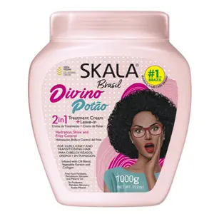 SKALA Brasil Divino Potão 2-in-1 Conditioning Treatment & Leave-In Conditioner for Curly, Coily Hair, 35.2 oz