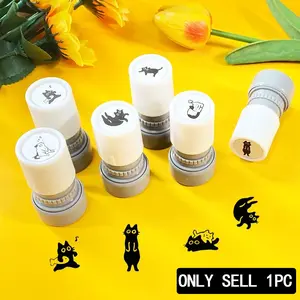 Cat Pattern Stamp (), Cute Cat Pattern Stamp, Teacher Reward Stamp, Animal Stamp for Scrapbooking, Journaling, Gift Wrapping, Wax Stamp Kit