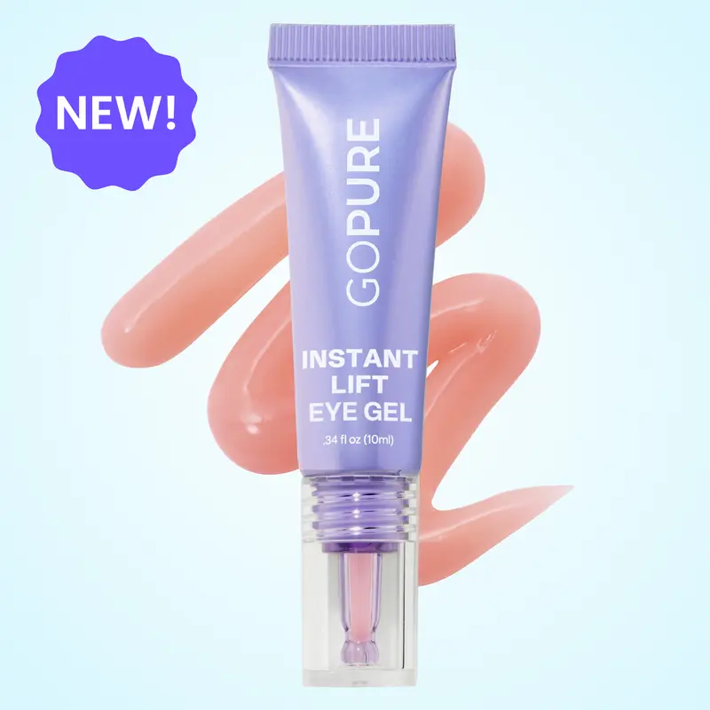 NEW! GOPURE Instant Lift Eye Gel - For Puffiness & Bags, Wrinkles, Fine Lines and Dark Circles, Anti Aging Skin Care for Men & Women with Collagen Targeting Biotech
