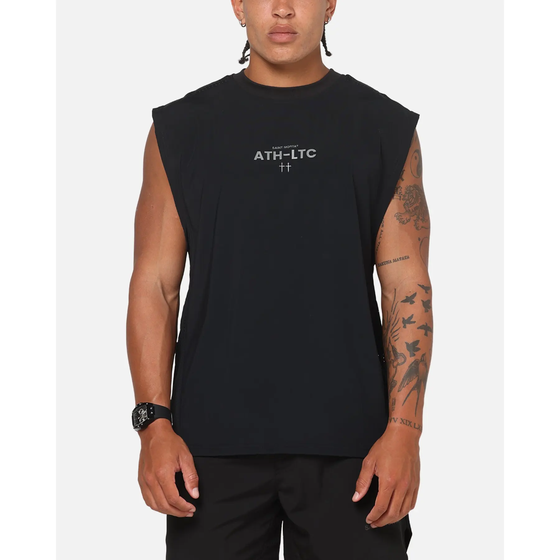 Saint Morta Athltc Training Singlet Black Saint Morta Athltc Training Singlet Black