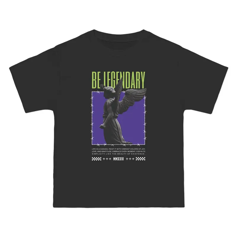 Be Legendary Angel T-Shirt Christian Streetwear |   Pump Cover Faith Angel Graphic Tee
