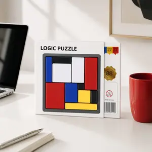 Logic Puzzle Brain Game • 88 Challenging Stages STEM Toy for All Ages • Waterproof No-Screen Travel Friendly Educational Game Gift