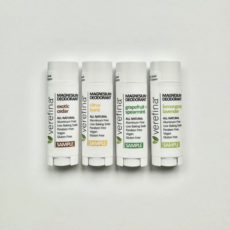 The OG - Magnesium Deodorant Sampler Set by Verefina (Aluminium Free) 0.15 oz each