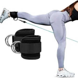 Adjustable Ankle Strap, 2 Counts Ankle Resistance Band, Fitness Training Ankle Strap, Sports & Outdoor Accessories