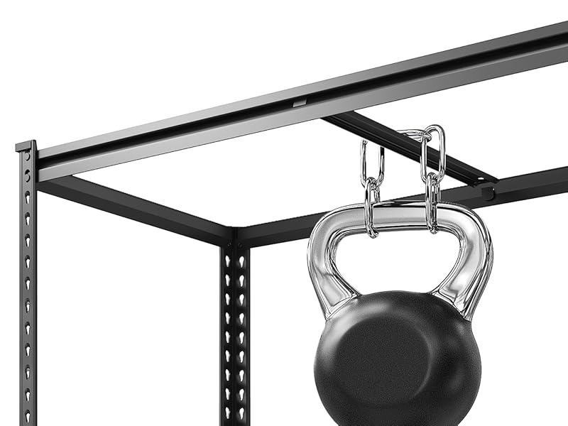 Raybee Furniture 72" H Garage Shelving,Heavy Duty 2000 LBS Storage Shelves,Adjustable 5 Tier Metal Shelf Utility Rack for Garage Basement Pantry Kitchen Organiser