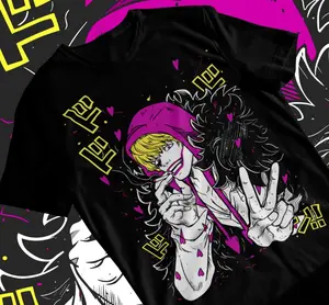 One Piece Corazon T-shirt Anime Manga Graphic T-shirt Soft Tee Menswear Top Underwear Tshirt