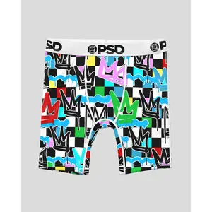 PSD Youth Boys King Check Boxer Brief - Soft, Breathable and Comfortable Stretch Underwear