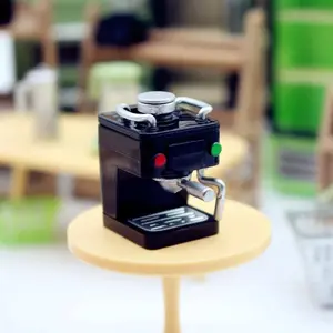 Miniature Dollhouse Simulation Coffee Machine Self-developed Kitchen Baking Model for Doll Accessories Toys