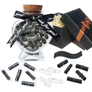 Capsule Letters Message in a Bottle Kit Cute Things Gifts for Girlfriend Boyfriend Love Notes for Him Her Love Letter Paper for Valentines Day Birthday Anniversary Christmas