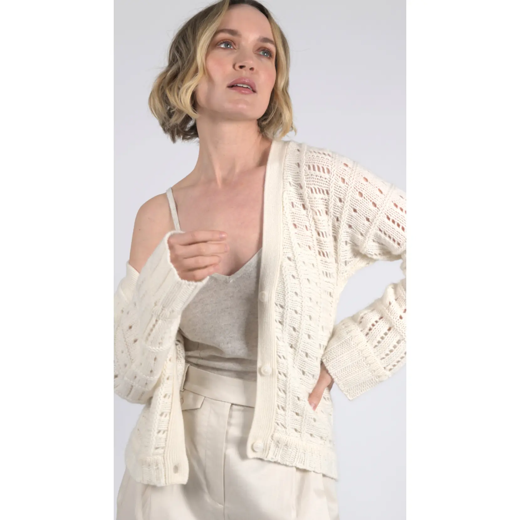 Cashmere Crochet Cardigan Cashmere Crochet Cardigan