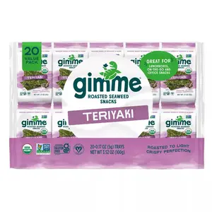 gimMe Seaweed Teriyaki Snack - 3.52oz / 20ct
