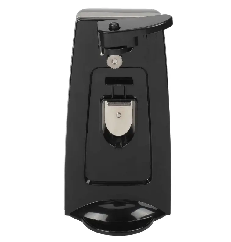 Can Opener and Knife Sharpener, Bottle Opener with Removable Cutting Lever Black Can Opener and Knife Sharpener, Bottle Opener with Removable Cutting Lever Black