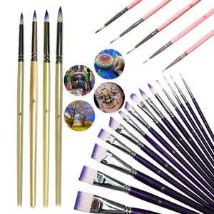 Professional Face Painting Brush Set, Nylon Bristles, Suitable for Body and Face Painting, Compatible with Acrylic, Oil, Watercolor Paints, Paint Brushes Set