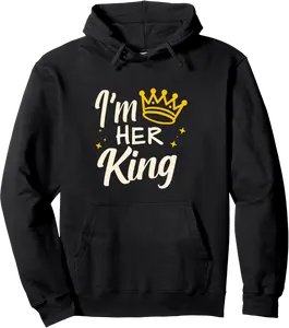I'm Her King Pullover Hoodie - Viqarfaroo Shop 71B0DQ1NNSXT