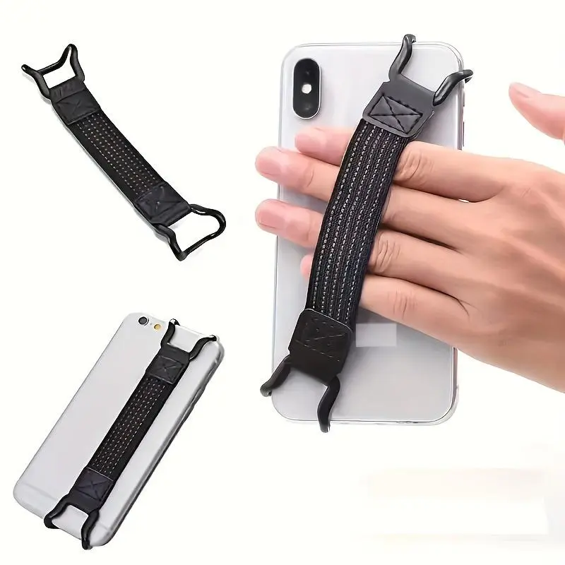 Anti-fall Phone Strap, Adjustable Phone Strap, Elastic Phone Back Strap, Single-handed Operator Anti-fall Buckle, Phone Back Tie, Phone Accessories for Home & Office, for Phone Wrist Strap, Phone Strap Holder, Cellphone Accessories
