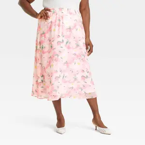 Women's Sheer Maxi A-Line Skirt - A New Day