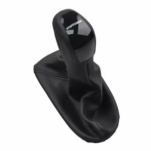 Leather Automatic Gear Shift Knob Cover with Boot for Mercedes-Benz E-Class W211 - Replacement Shifter Stick Handle Compatible with Select Models