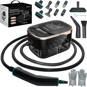 15s Heat-Up 42.27oz Tank 2500w Handheld Portable Steam Cleaner for Home with 15 pcs Accessories Steamer for Cleaning Kitchens Grease Bathrooms Grout Tile Floor Couch Car Bed Bugs