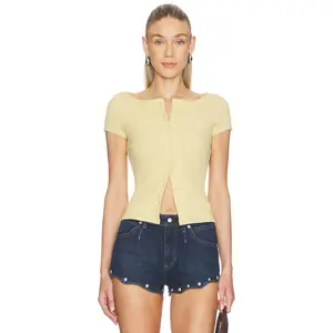 Free People Most Wanted Cardi in Yellow