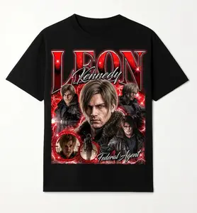 Leon S. Kenedy Resident Evil Requiem Bootleg Character 2026 Unisex T-Shirt , Best Gift for fan Resident Evil 9 Tee