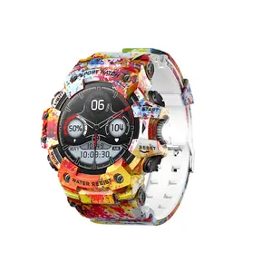 Fashionable Smart Watch, 1.32 Inch Full Touch Screen Sports Watch, IP68 Waterproof Smart Watch with Heart Rate Monitoring for Men, Wearable