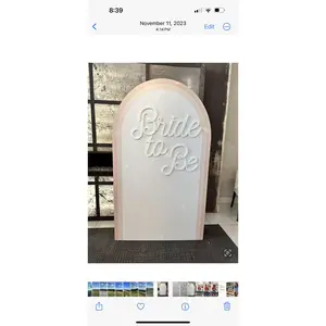 6.5ft Bride to Be Foam Board Backdrop