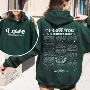 I Love You in Dramione Book TShirt/Sweatshirt/Hoodie, DracoTok Merch, Dramione Fanfiction, Enemies to Lovers, Bookish Gift for Readers