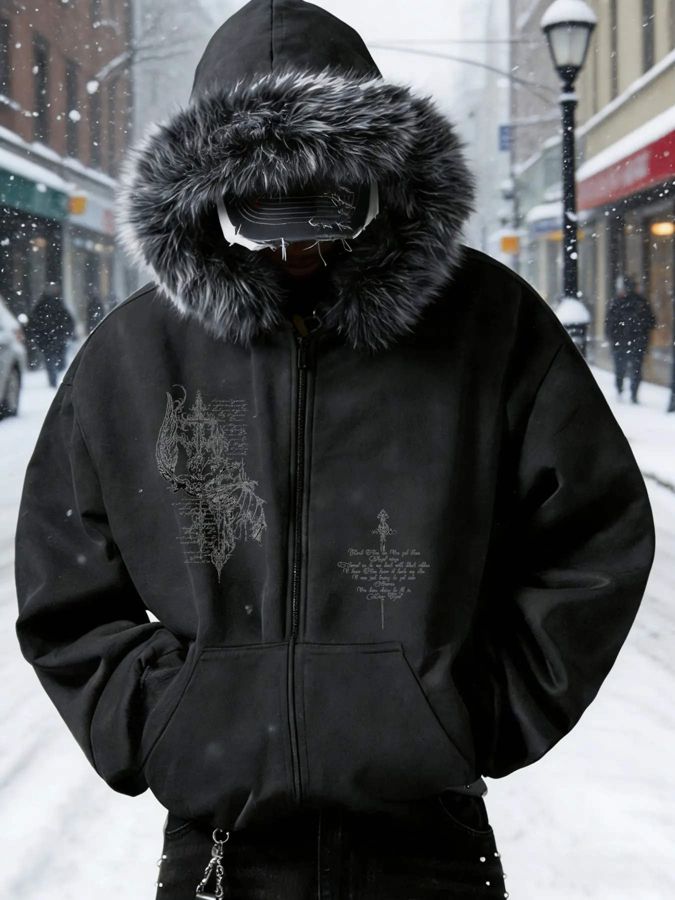 fur trim jacket y2k - TikTok Shop