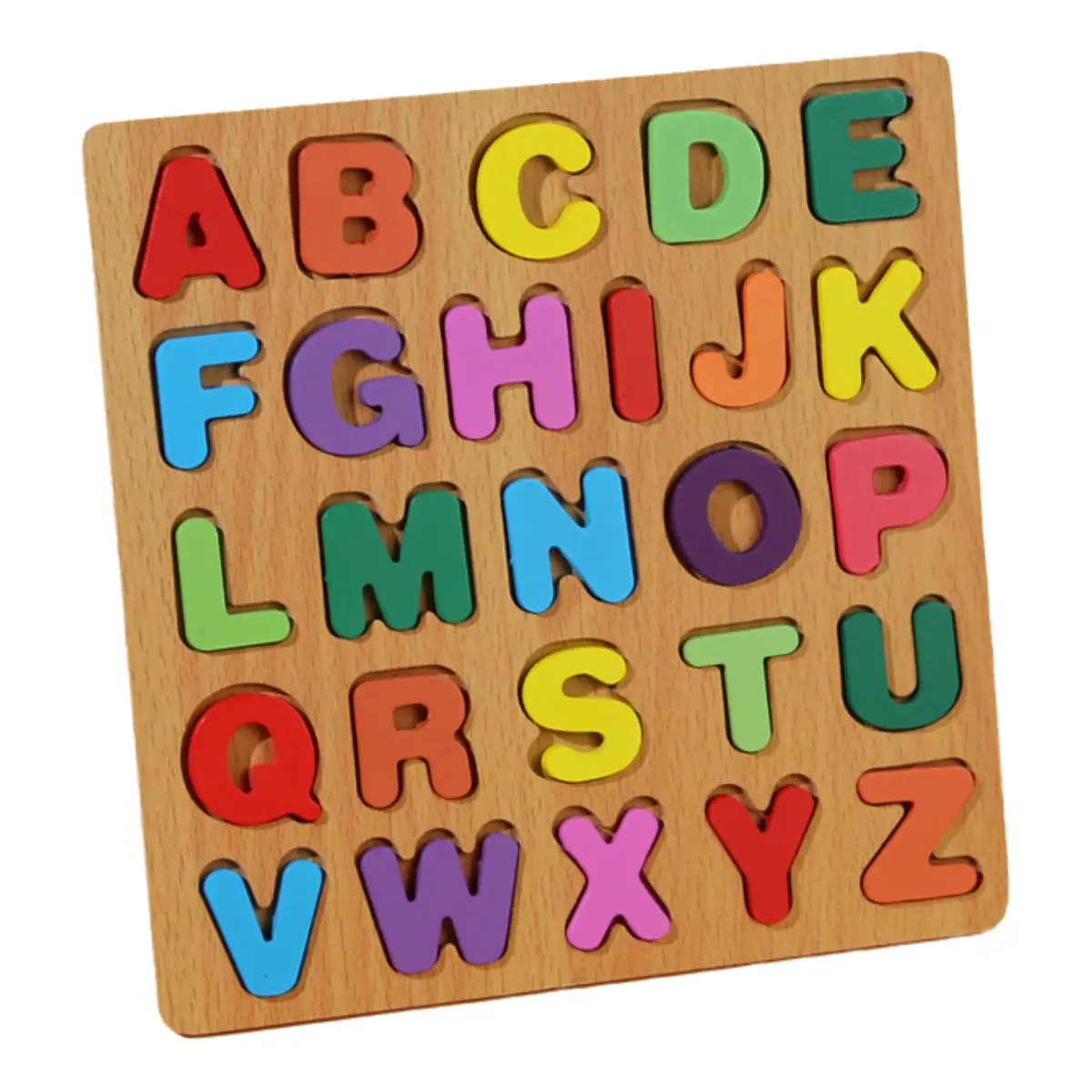 Educational Wooden Abc Puzzle Set, Wooden Peg Puzzles, Letter Puzzle, Learning Toy for Preschool Kids, Alphabet Numbers Shapes, Boys Girls, Early Childhood Development, Puzzles for Toddlers