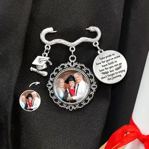 Custom Photo Graduation Tassel Pin, Take Pride In How Far You've Come Keepsake Gift, Personalized Senior 2026 Cap Charm Accessory