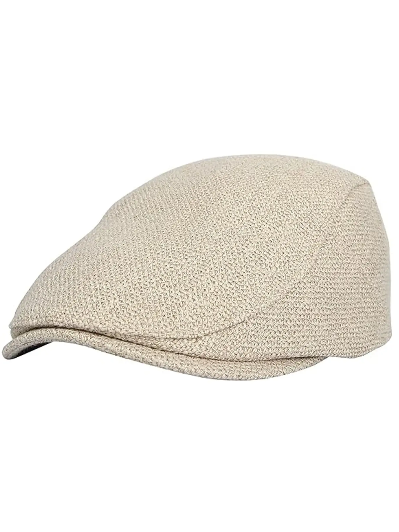 Ivy Cap Straw Weave Linen-Like Cotton Cabbie Newsboy Hat Casual Trendy Hat