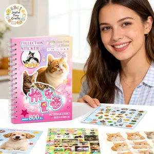 3 Styles Kawaii Cat Sticker Book – 30 Sheets, 800 Pcs per Style – Cute Cat Stickers for Scrapbooking, Journaling, DIY Crafts, Planner & TikTok Shop