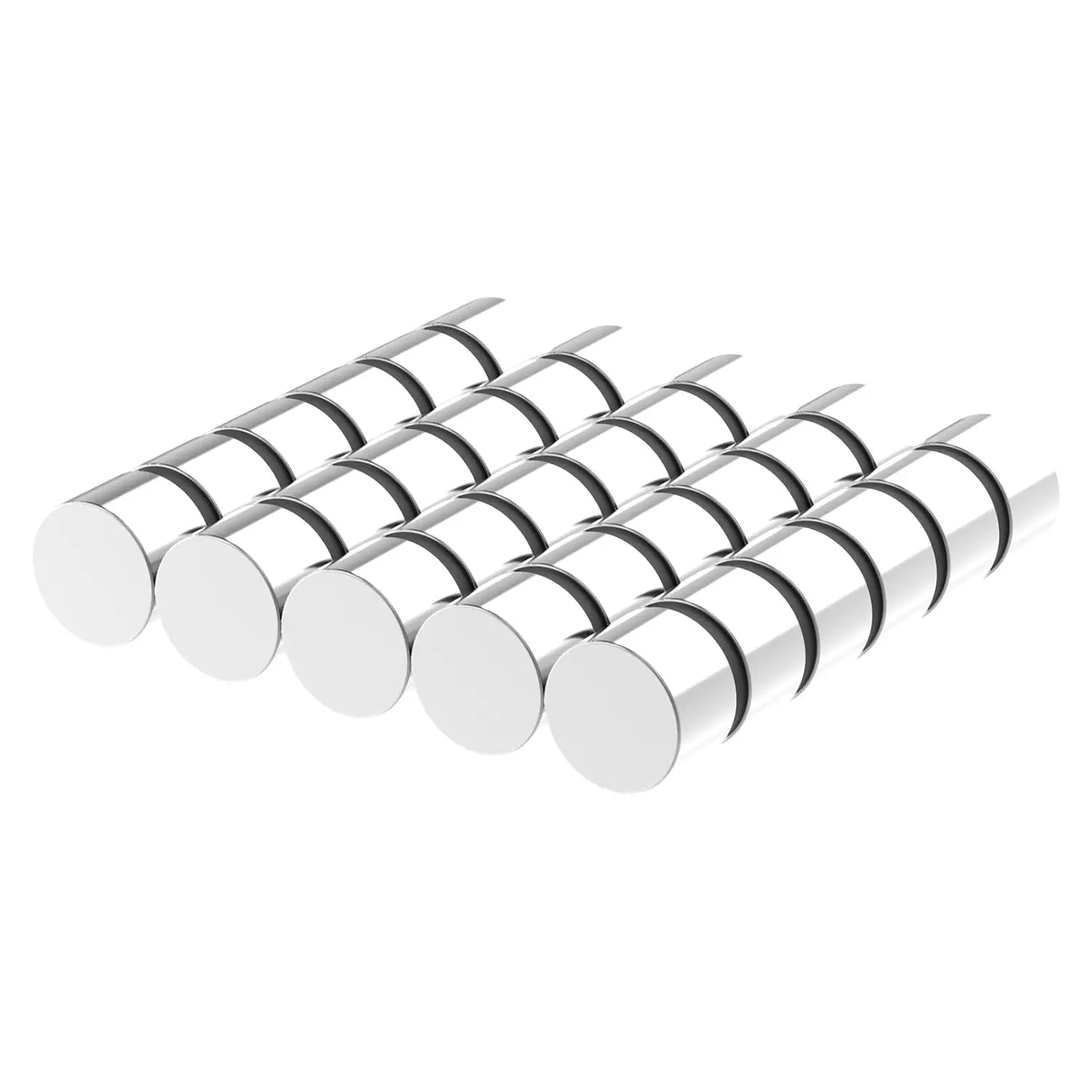 N52-3/8" D x 1/4" H - 30 Pack, Powerful Small Rare Earth Magnets, Silver Super Strong Neodymium Disc Magnets for Fridge, DIY, Building, Scientific, Craft, and Office Magnet