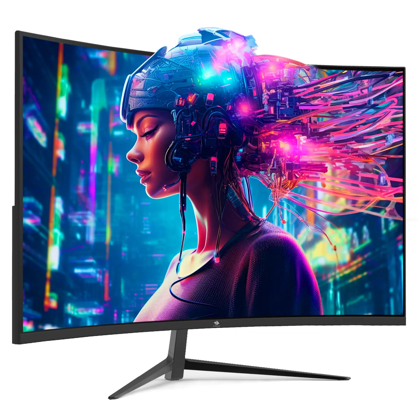 Z-EDGE 27-inch Curved Gaming Monitor 180Hz Refresh Rate 1ms Response Time FreeSync Frameless LED Display Full HD 1080p Low Blue Light Hdr Technology