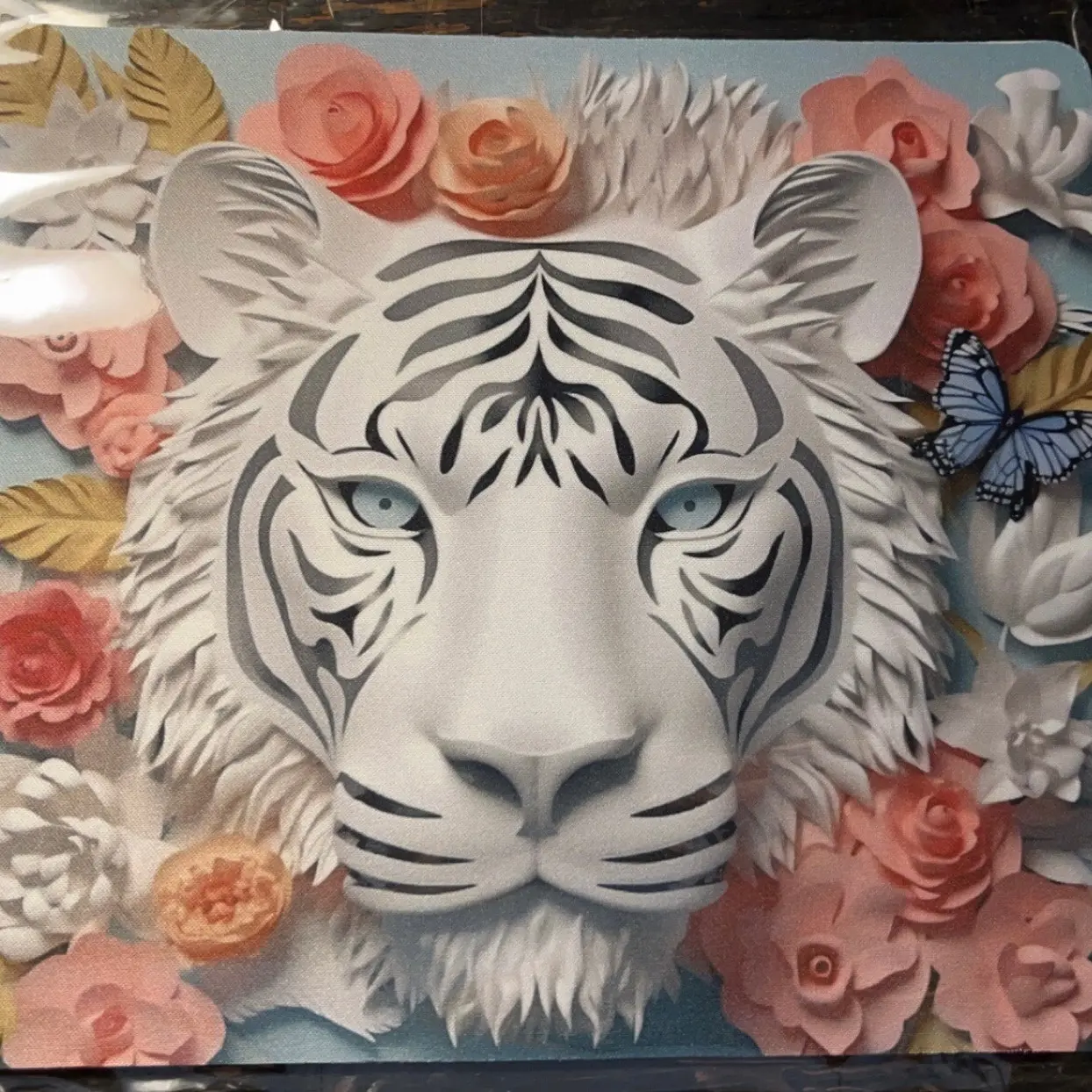 White Tiger mouse pad
