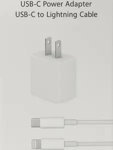 20W USB-C Fast Charger Adapter + USB-C to Lightning Cable