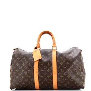 Pre-owned Louis Vuitton Canvas Coated Top Handle Bags Keepall Bag Monogram Canvas 45 by Rebag