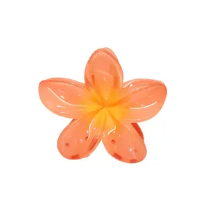 Emi Jay Super Bloom Flower Hair Claw Clip in Peach Spritz