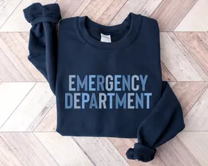 Emergency Department Sweatshirt, ER Nurse Crewneck, Emergency Room Tech Gift, ER Tech Sweatshirt, Emergency Nurse Sweatshirt, Emergency Nurse Gift, Nurse Week, Nurse Appreciation Shirt, Nurse Shirt, Nursing Tee, Nurse Graduation Gift