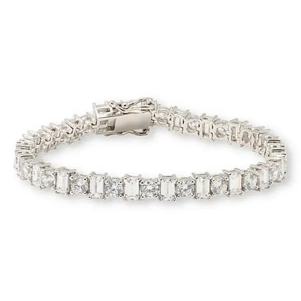 Radiance by Absolute™ Emerald-Cut and Round Tennis Bracelet
