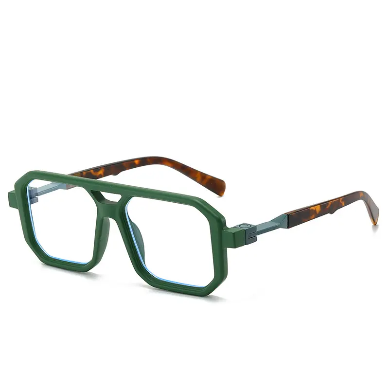 Green framed white sheet