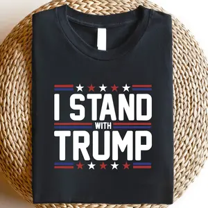 I Stand With Trump T-shirt, Trump Fan Shirt, Support Trump Tee, Free President Trump T-shirt, Trump Republican Shirt, Donald Trump 2024 T-shirt