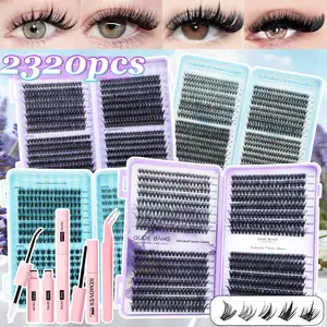 Large capacity, multiple sizes available, standalone false eyelash clusters, high capacity, D-shaped curvature design, 8-16mm DIY false eyelash clusters, natural appearance with ultra-thick, ultra-light, ultra-soft, ultra-light properties, reusable, suita