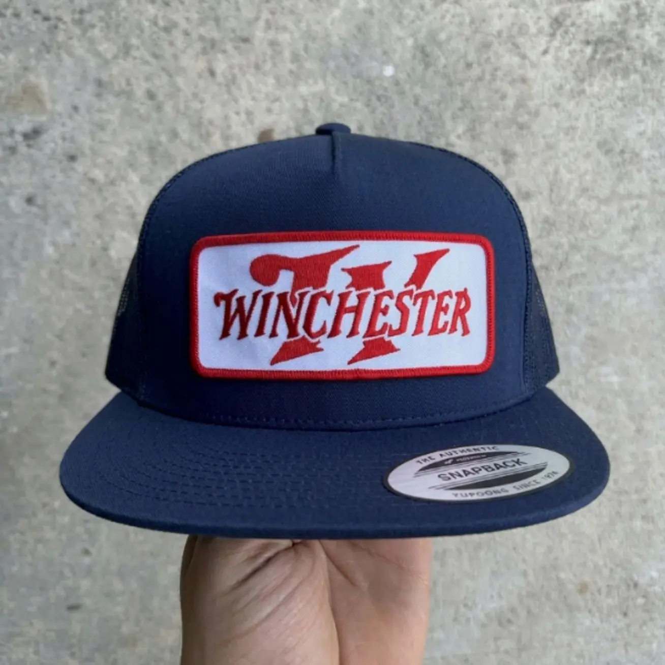 Winchester Embroidered Retro Hat Trucker Hat Many Colors Snapback Hat, Unisex Casual Street Style, Gift Idea For Her Him, Unisex Everyday Wear