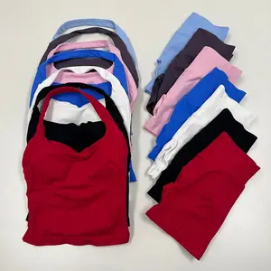 (Free shipping)2Pcs Women's High Stretch Seamless Impact Yoga Set Halter Top with Scrunch Shorts Combo for Fitness Gym Workout Sportswear