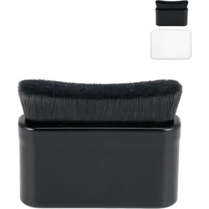 Tire Shine Applicator Brush -Larger Automotive Tire Dressing Applicator with Curved Brush ,Vegan Tire Shine Brush with Protective Box for Auto Detailing Cleaning Service (Black)