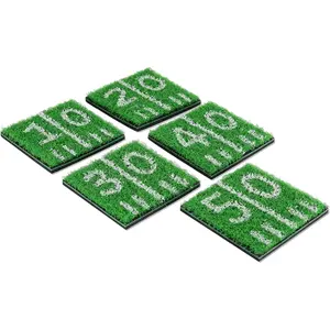 Home Turf Coasters, Astro Turf Grass Coasters, Beer Coasters, Football Game, Sports & Outdoors, Football Accessories, Green, Set of 5
