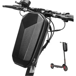 Electric Scooter Bag Storage, Electric Bike Handlebar Bag, Scooter Storage Bag with Large Capacity, Waterproof Scooter Front Handlebar Bag for Carrying Phone, Wallet, Charger Tools